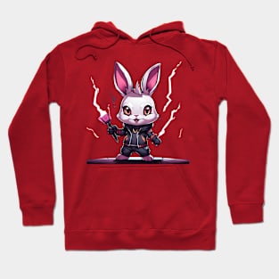 electricity rabbit Hoodie